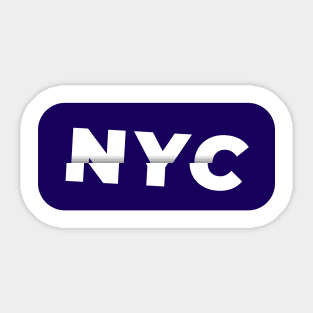 NYC text Sticker